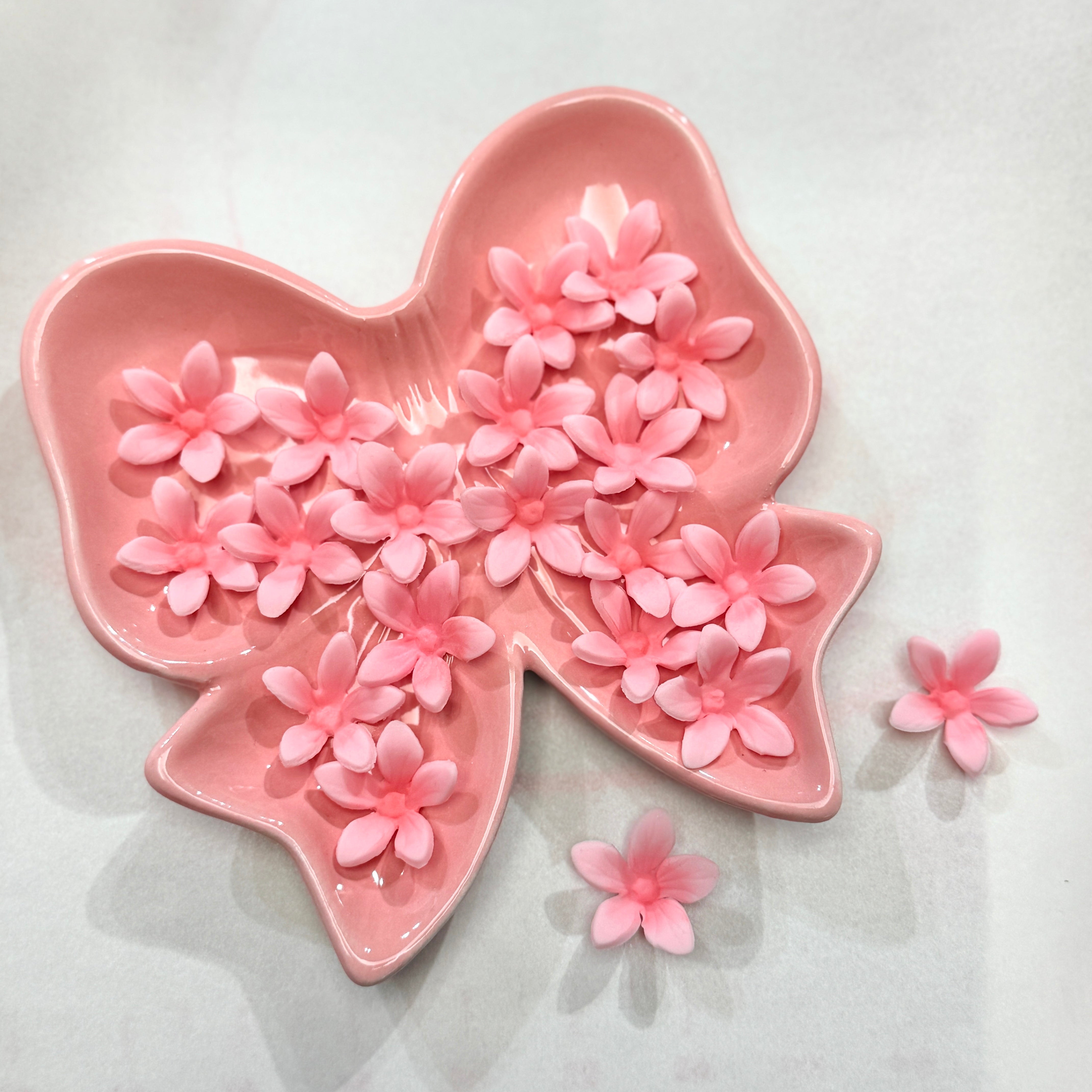 Ζαχαρωτά λουλουδάκια ροζ 20 τεμ.