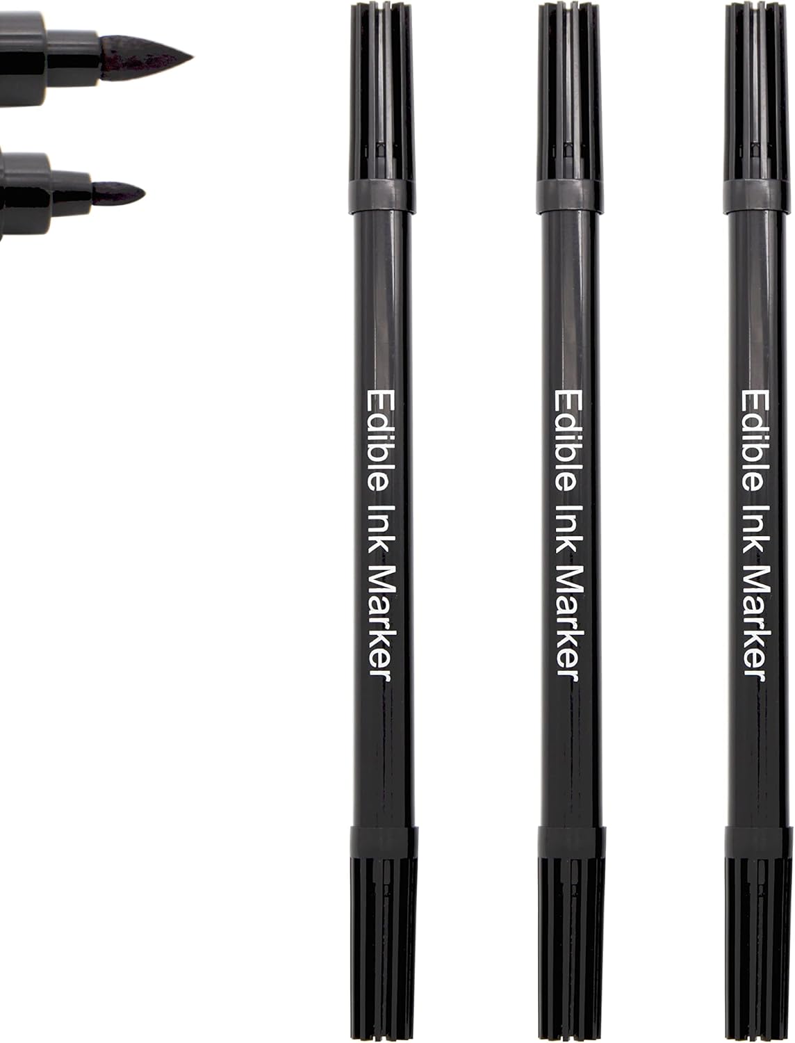 Μαρκαδόρος Βρώσιμος Διπλής Μύτης Μαύρος