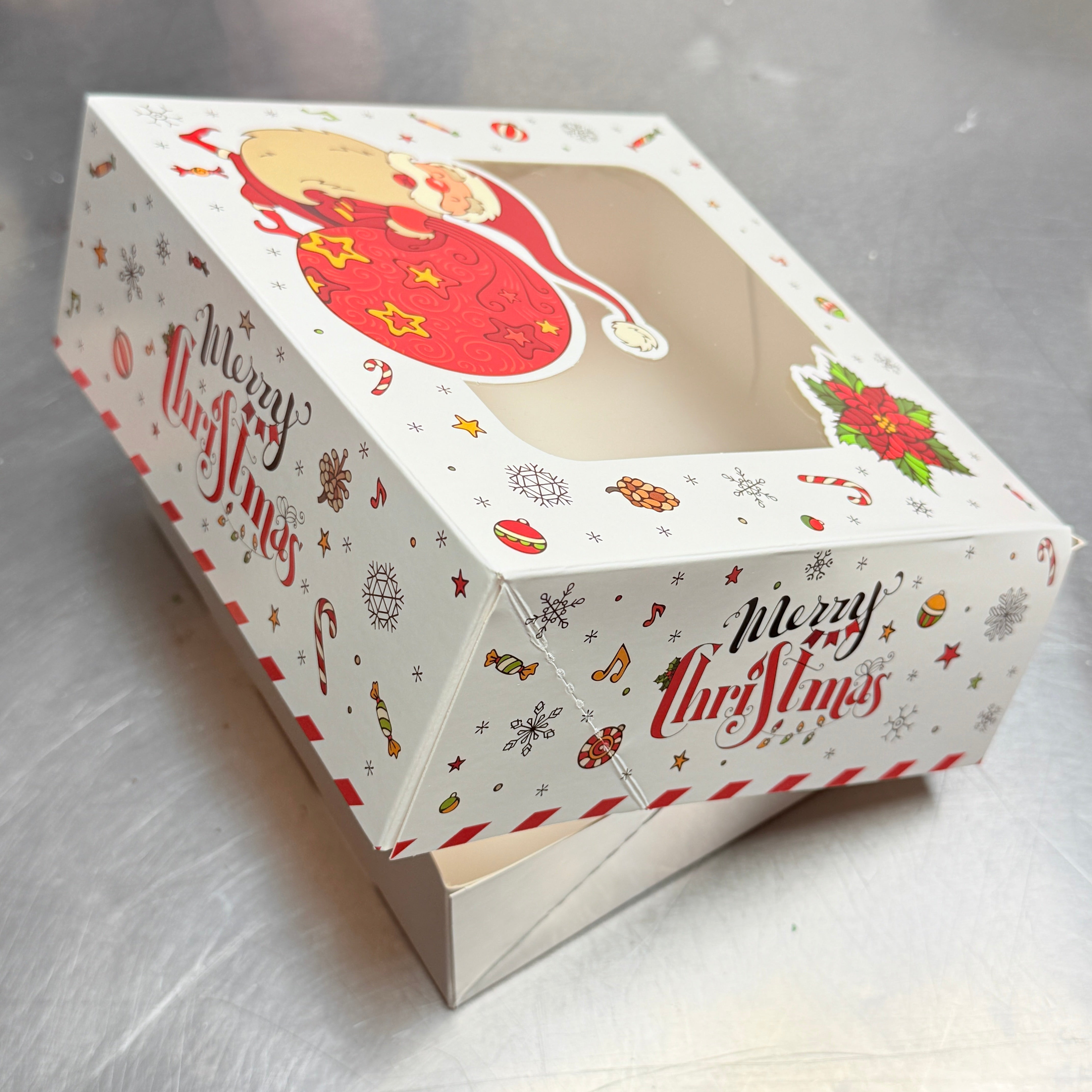 Χριστουγεννιάτικο κουτί με παράθυρο – Άγιος Βασίλης