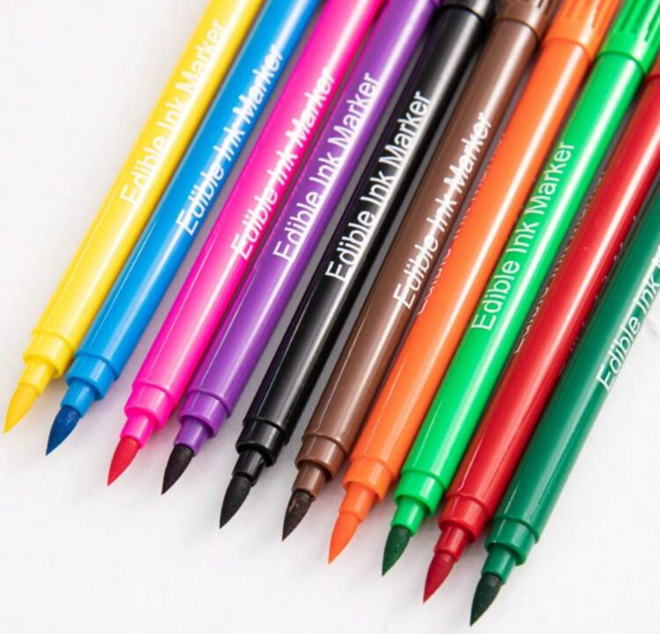 Βρώσιμοι διπλοί μαρκαδόροι σετ 10 τμχ.