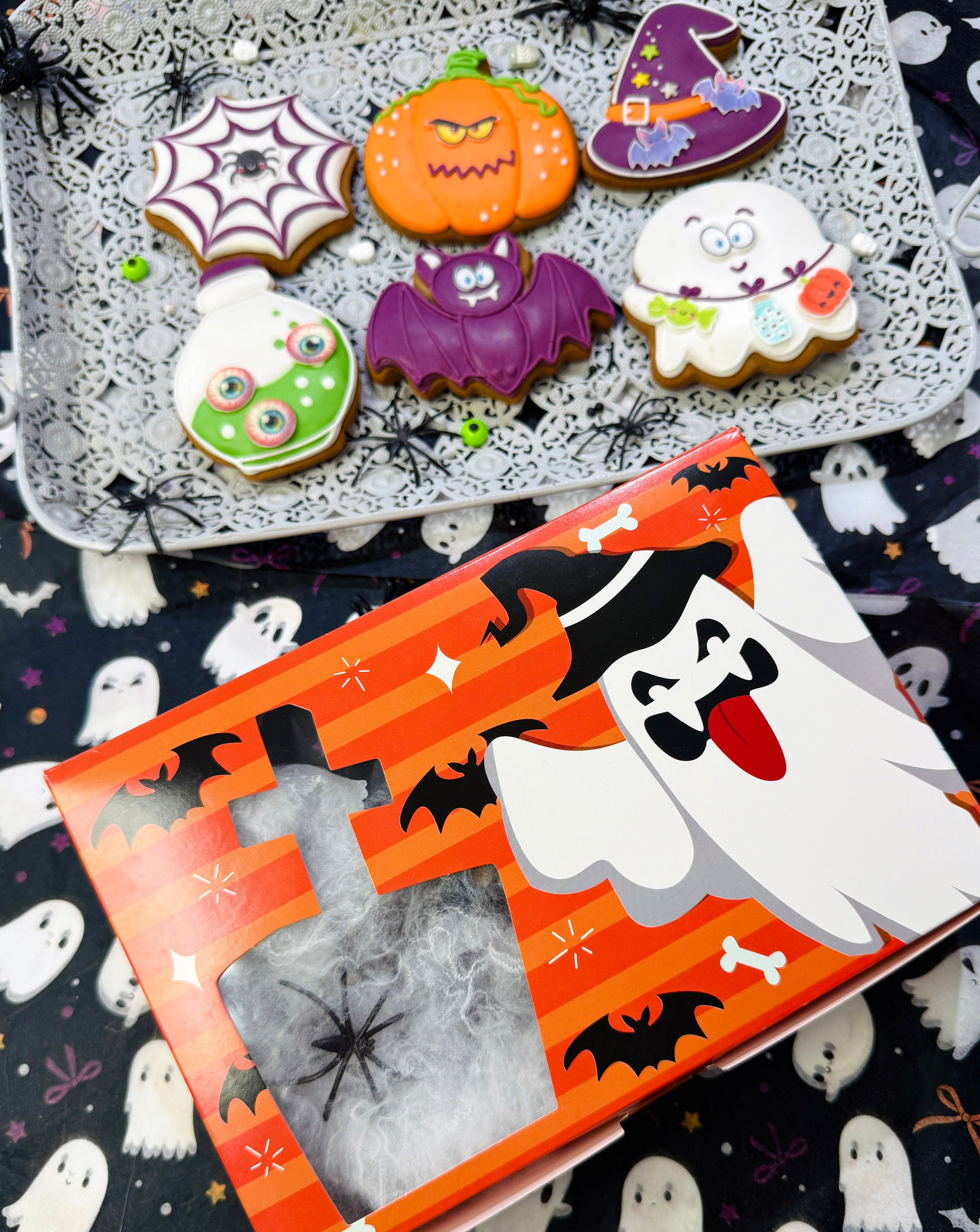 Σετ Διακόσμησης Μπισκότων Halloween με Γλάσο