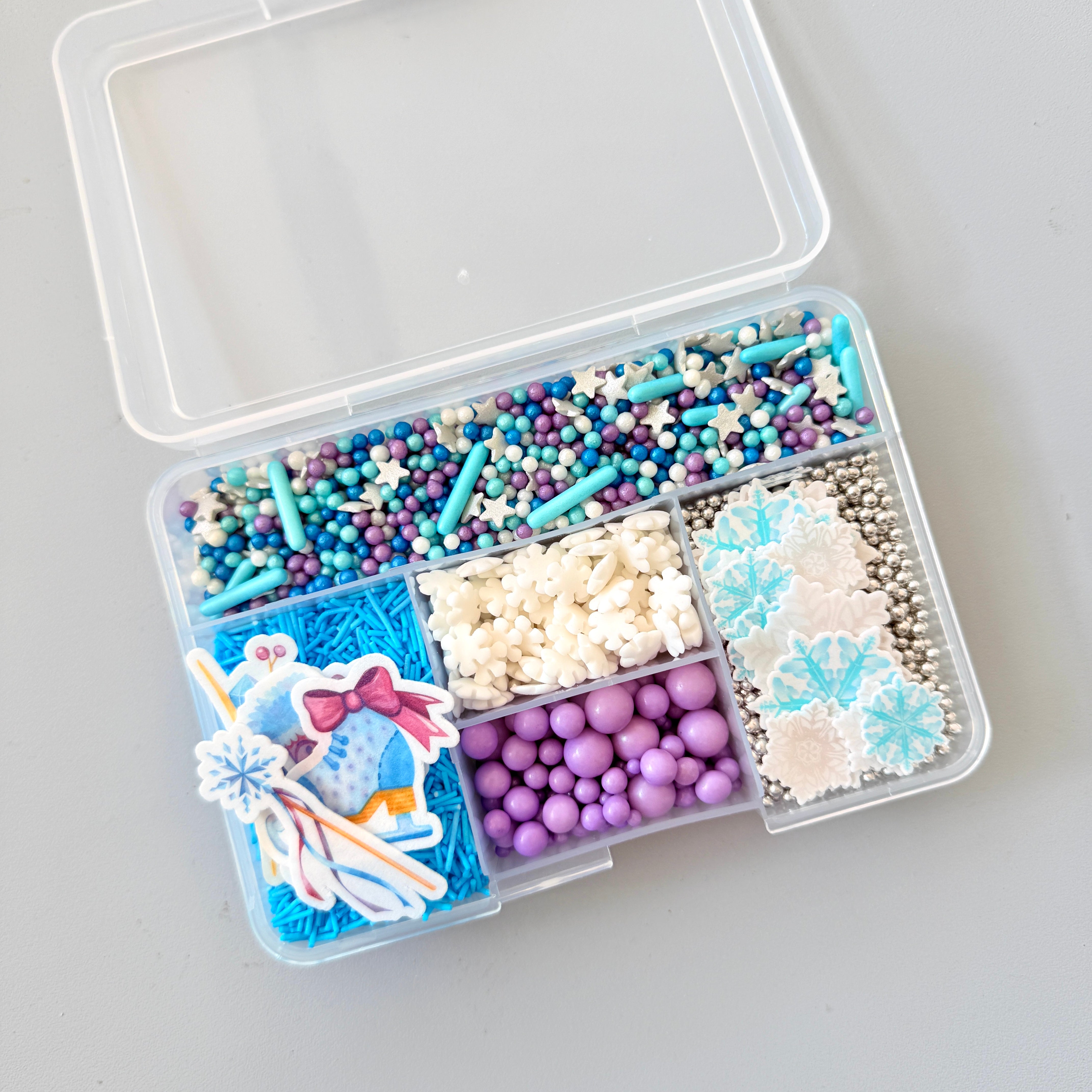 Frozen Παγωμένο Βασίλειο σετ διακόσμησης Sprinkles Box