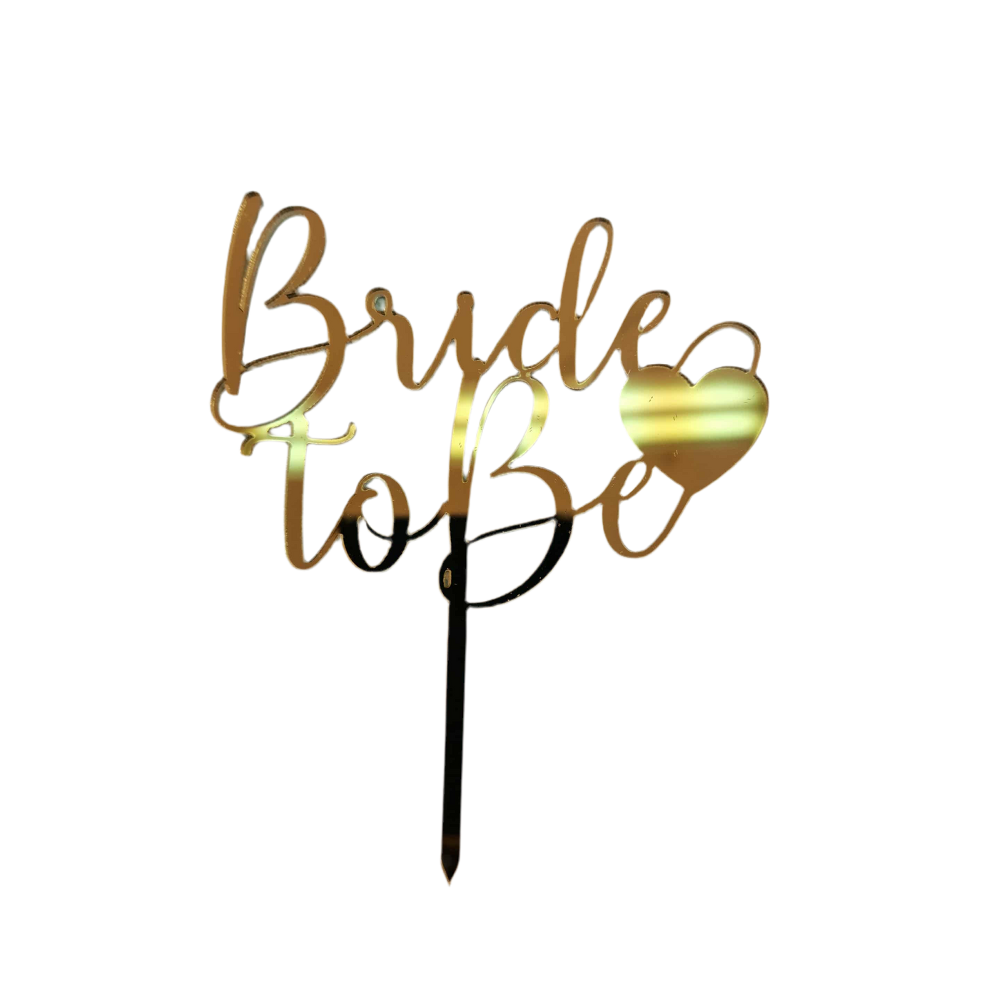 Topper τούρτας Bride to be χρυσό καθρέφτης