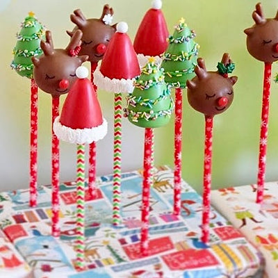 Χάρτινα καλαμάκια σεβρόν κόκκινο και πράσινο