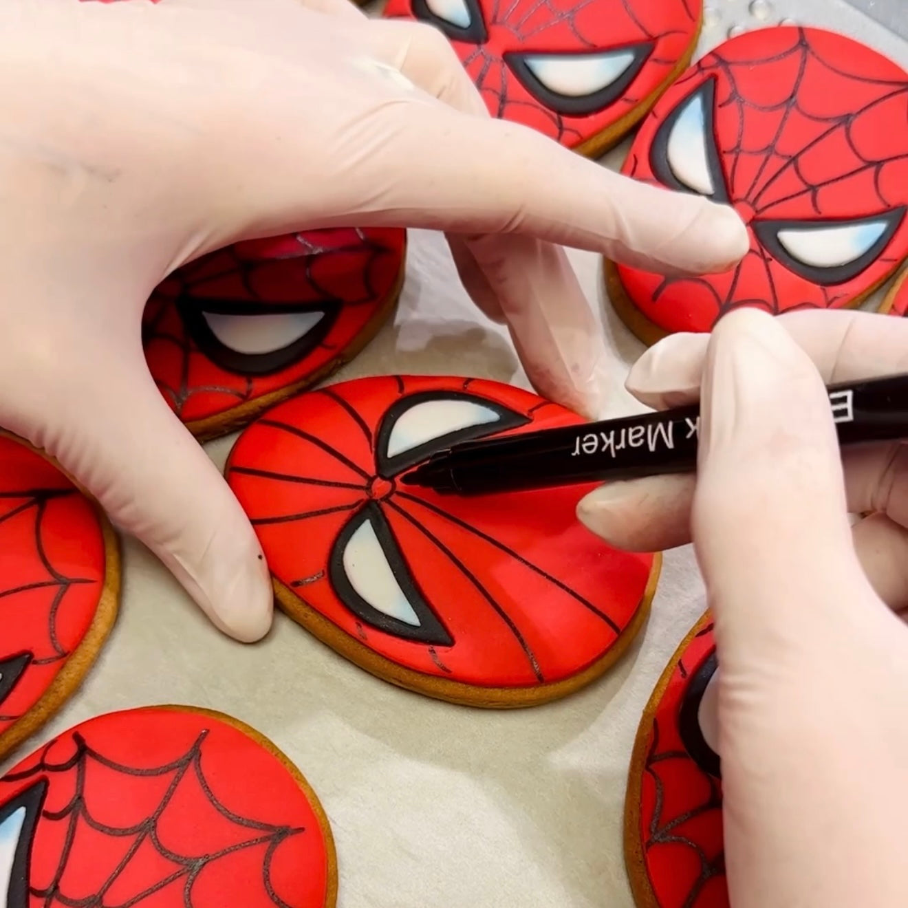 Μαρκαδόρος Βρώσιμος Διπλής Μύτης Μαύρος