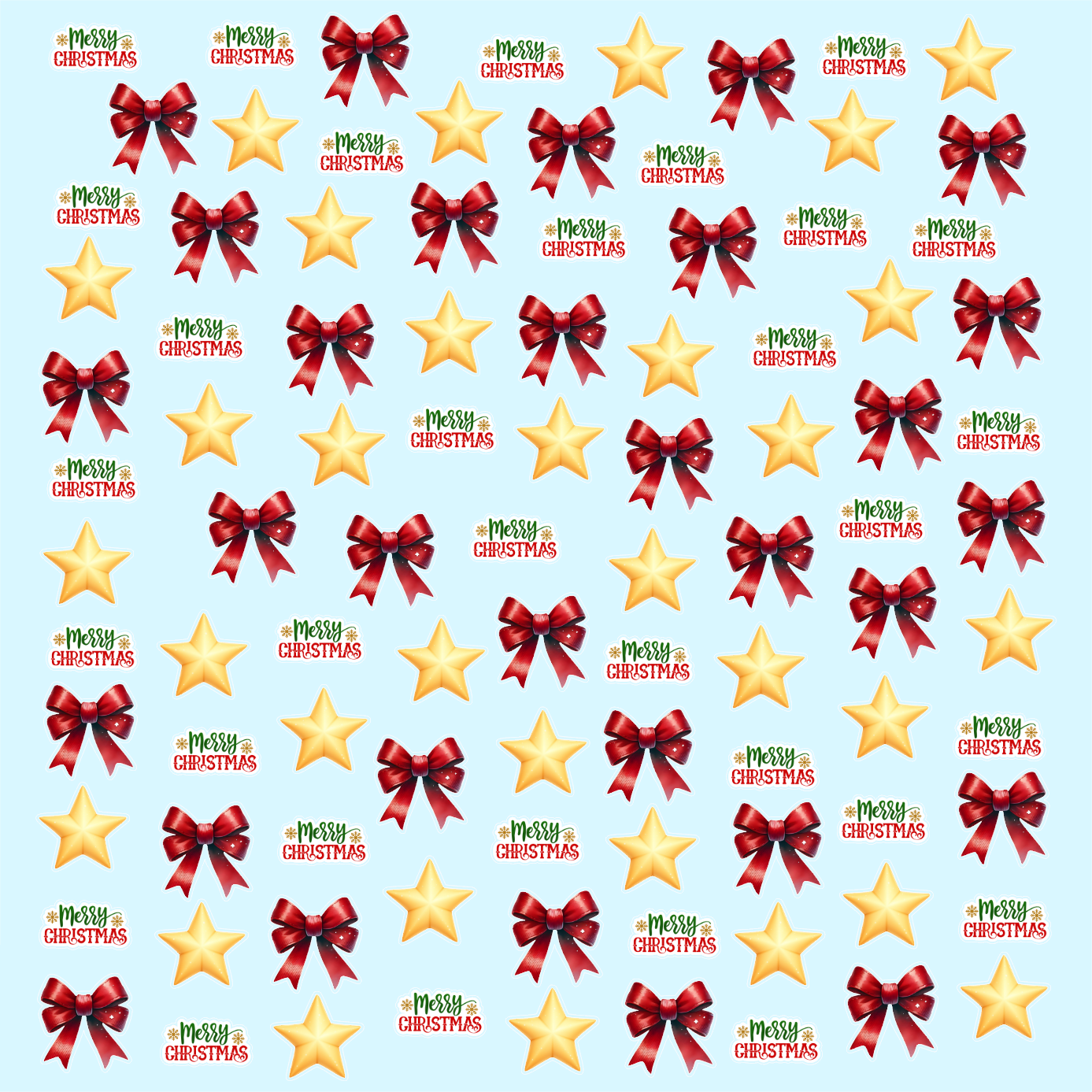 Βρώσιμα σχέδια μινι Χρυσά Χριστούγεννα σετ 115 τεμ.