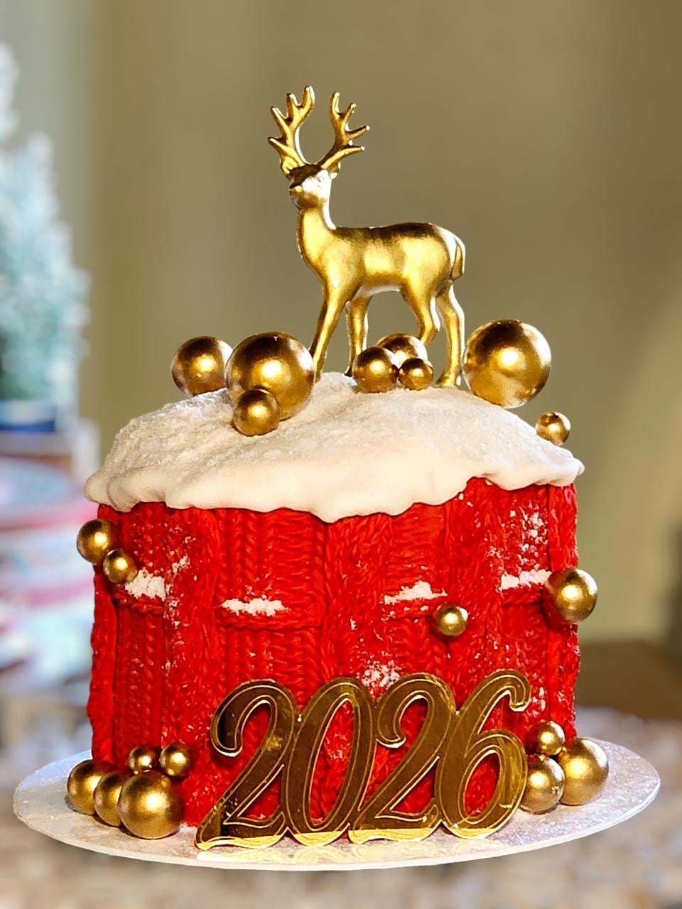 Χρυσές μπάλες topper για τούρτα σετ 27 τεμ.