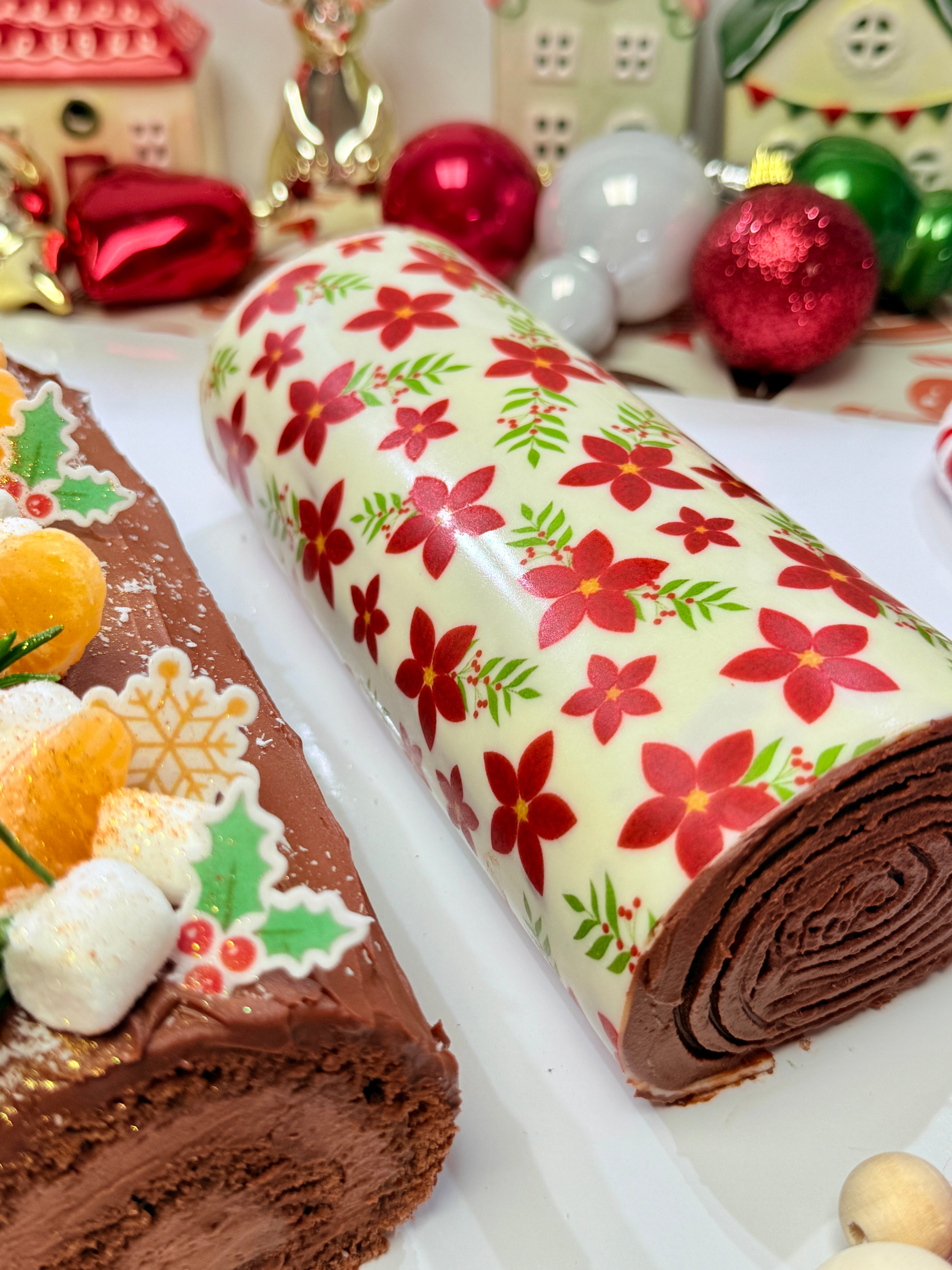 Εκτυπωμένο φύλλο για μαρεγκάκια και λευκή σοκολάτα Αλεξανδρινά λουλούδια