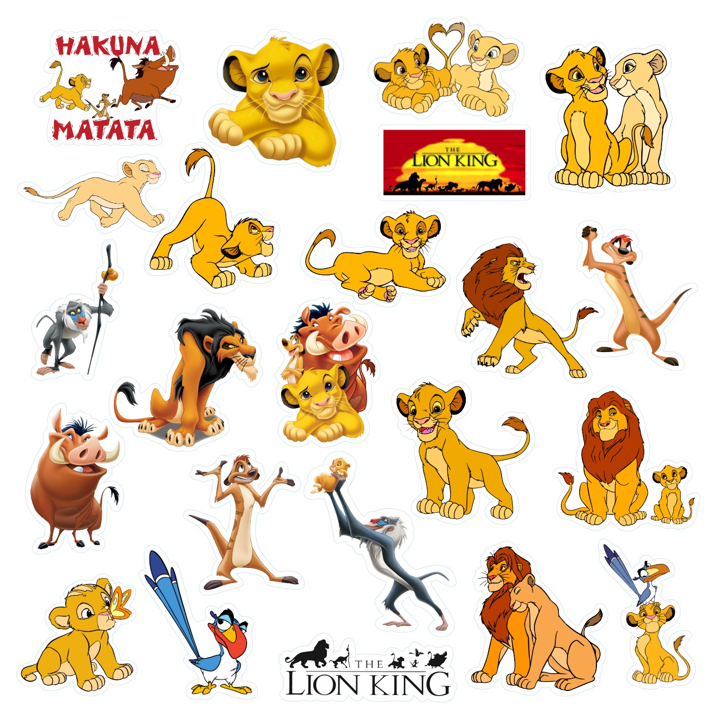 Βρώσιμα σχέδια Lion King σετ 23 τεμ.