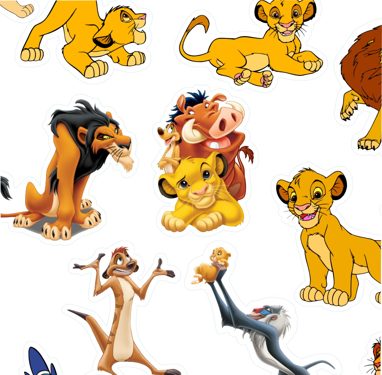 Βρώσιμα σχέδια Lion King σετ 23 τεμ.
