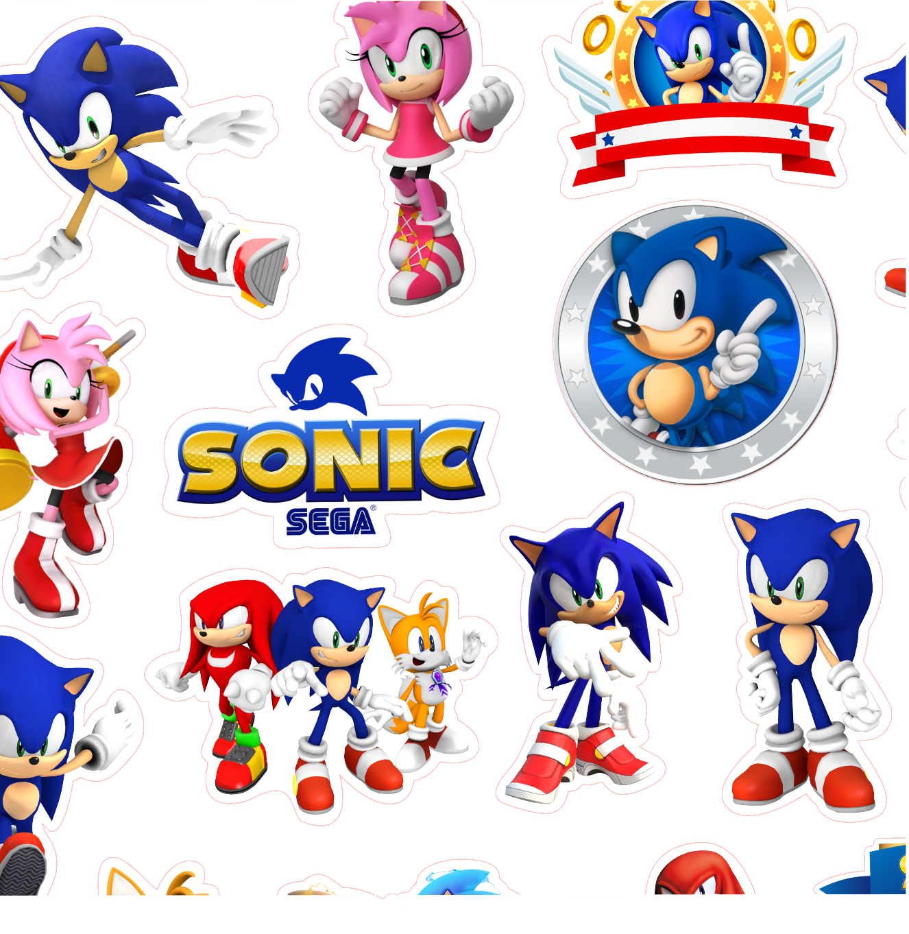 Βρώσιμα σχέδια Sonic 25 τεμ.