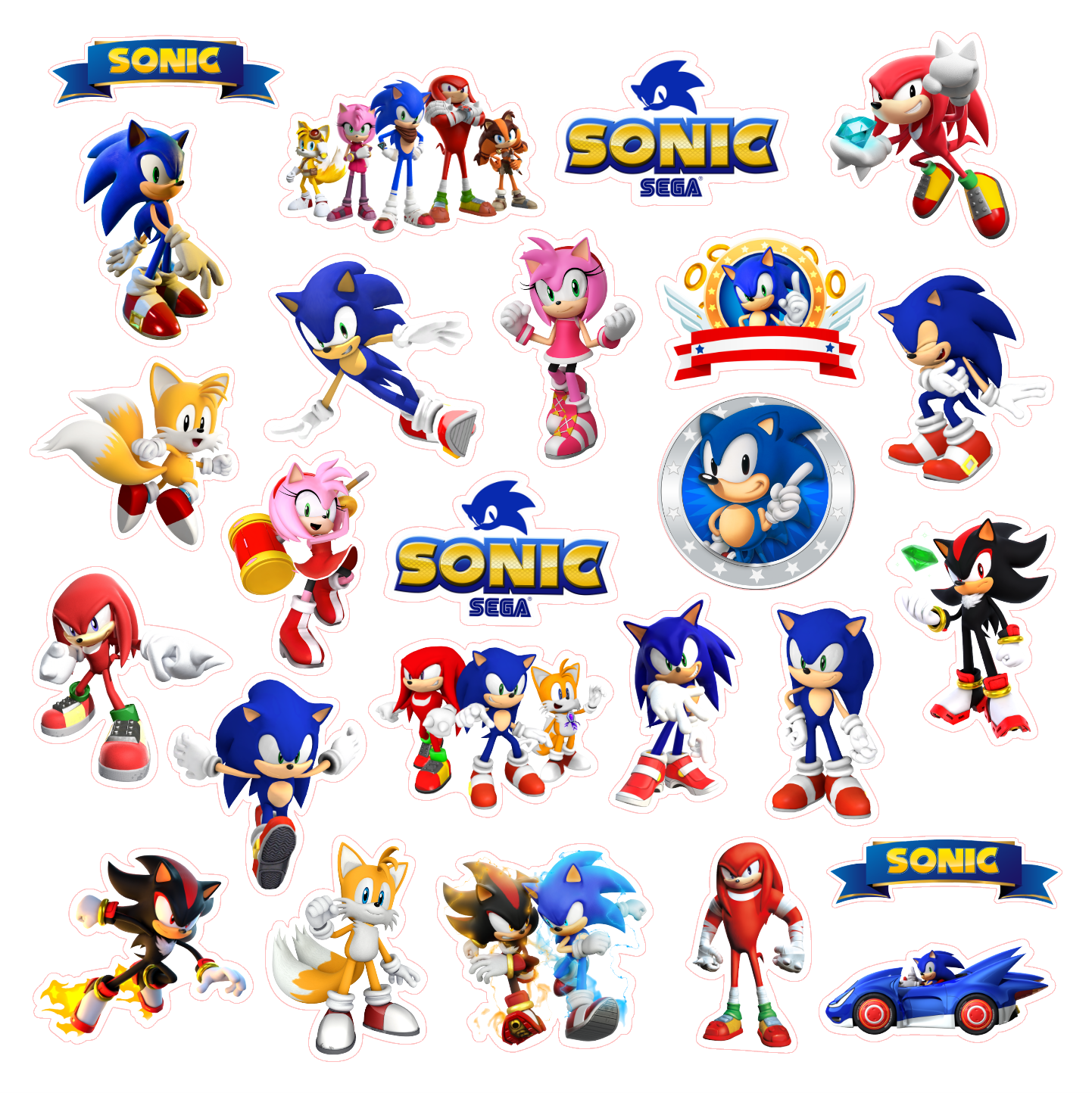 Βρώσιμα σχέδια Sonic 25 τεμ.