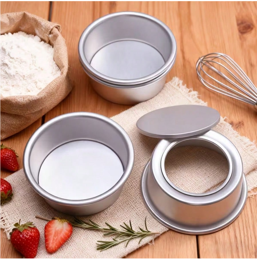 Φόρμα Κέικ Αλουμινίου με Αφαιρούμενο Πάτο Ø 9,5 εκ.