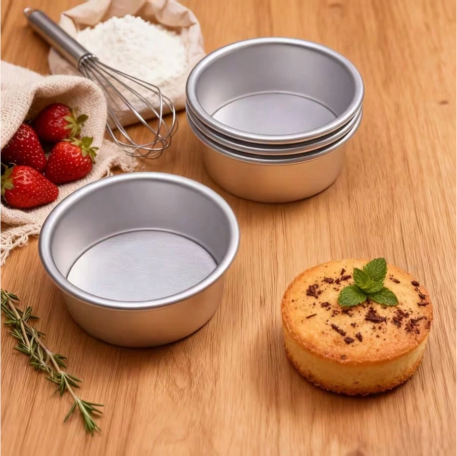 Φόρμα Κέικ Αλουμινίου με Αφαιρούμενο Πάτο Ø 9,5 εκ.