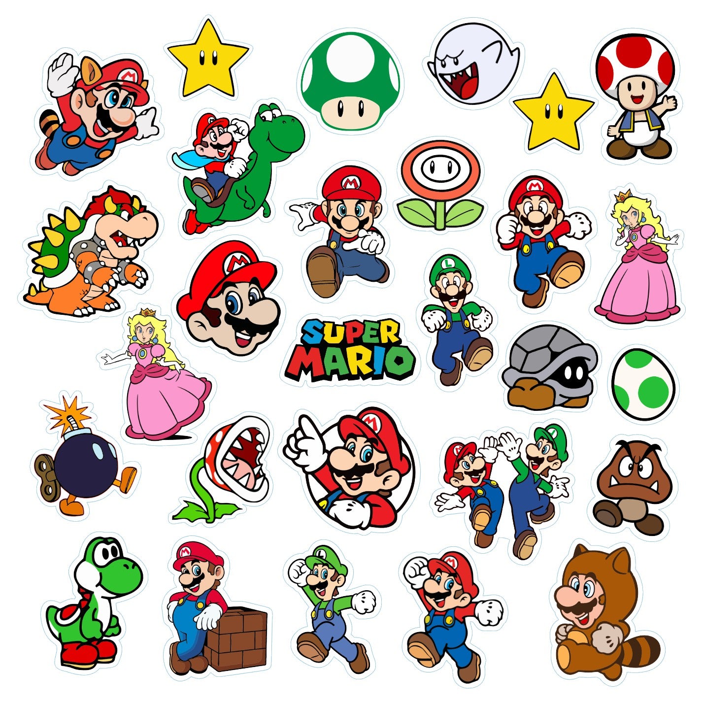 Βρώσιμα σχέδια Super Mario σετ 28 τεμ.