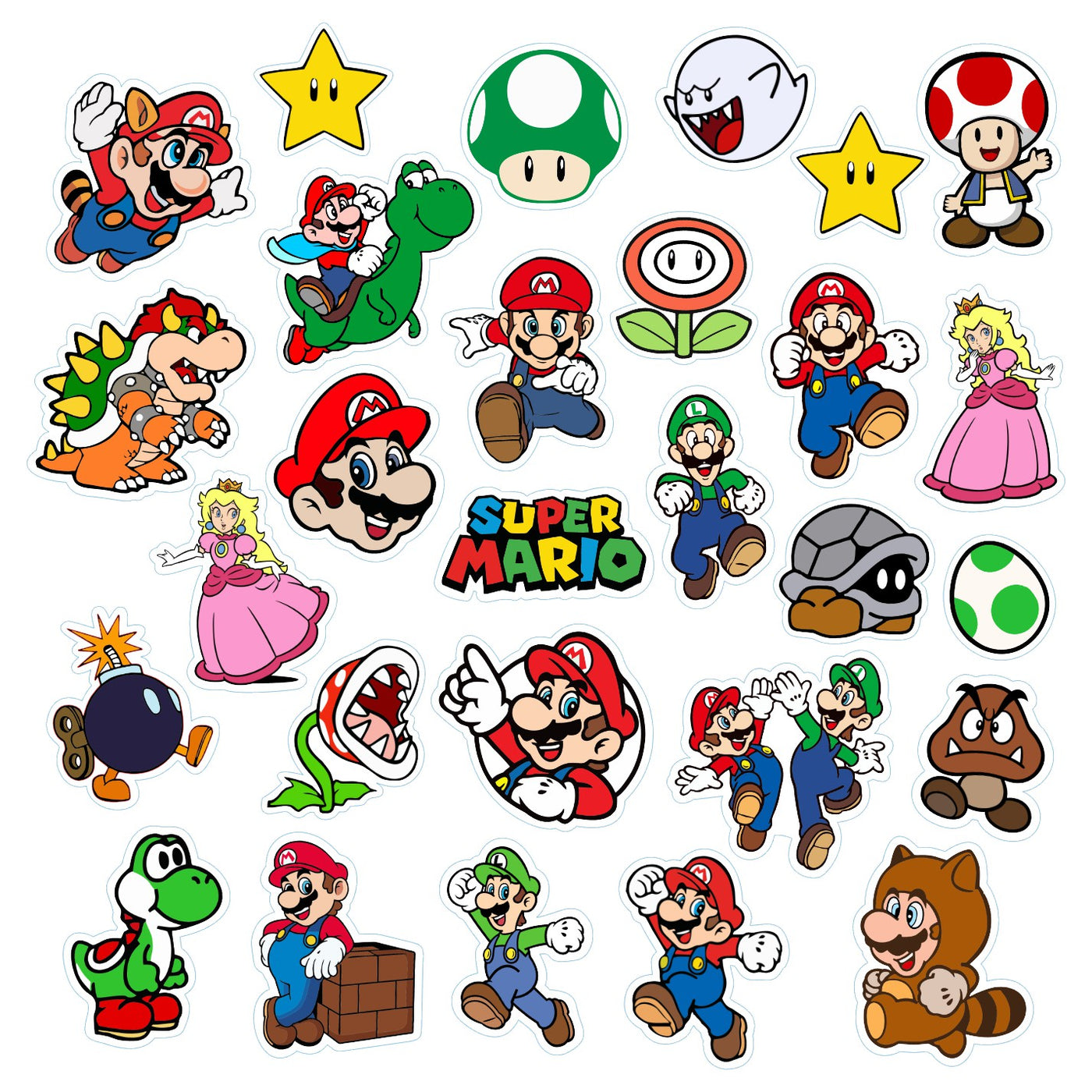 Βρώσιμα σχέδια Super Mario σετ 28 τεμ.