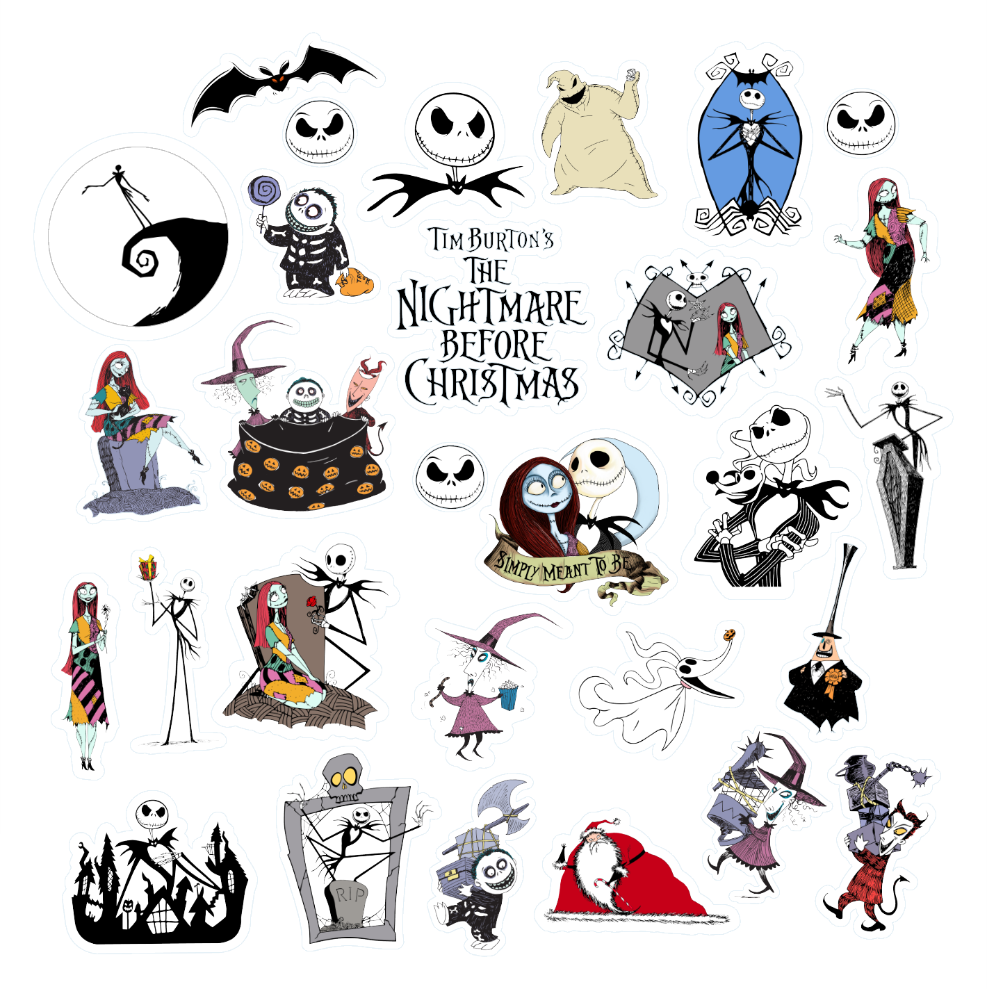 Βρώσιμα σχέδια The Nightmare before Christmas σετ 29 τεμ.