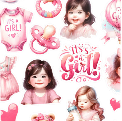 Βρώσιμα σχέδια Baby girl σετ 30 τεμ.