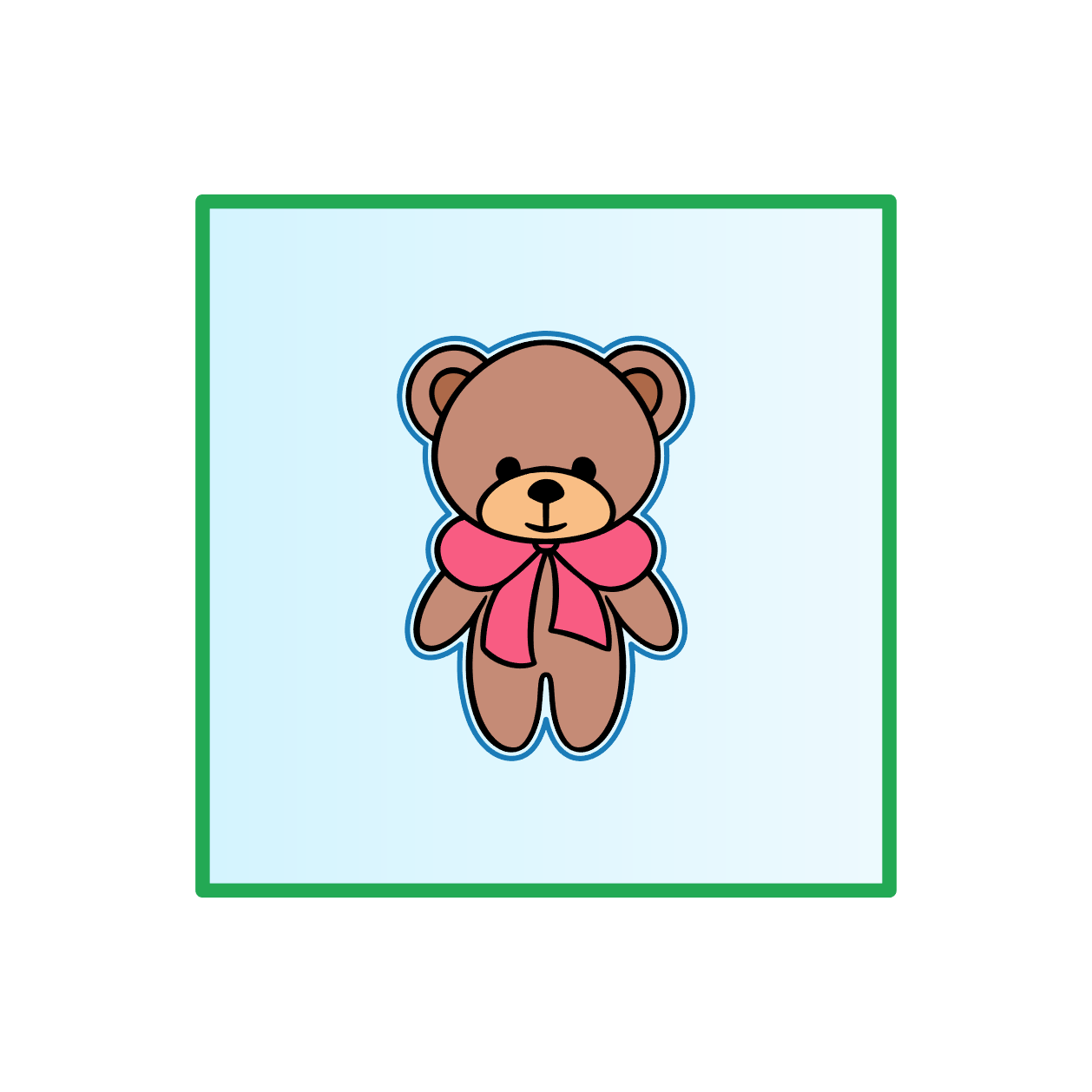 Κουπάτ με σφραγίδα Αρκουδάκι