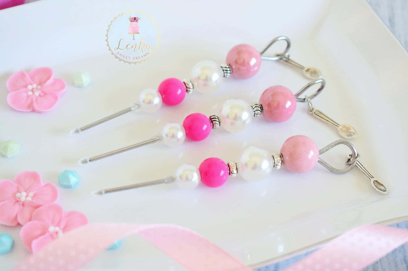 Βελόνα διαμόρφωσης ροζ με κουταλάκι. ''Candy berry'' - Lenka Sweet Dreams - Lenka Sweet Dreams