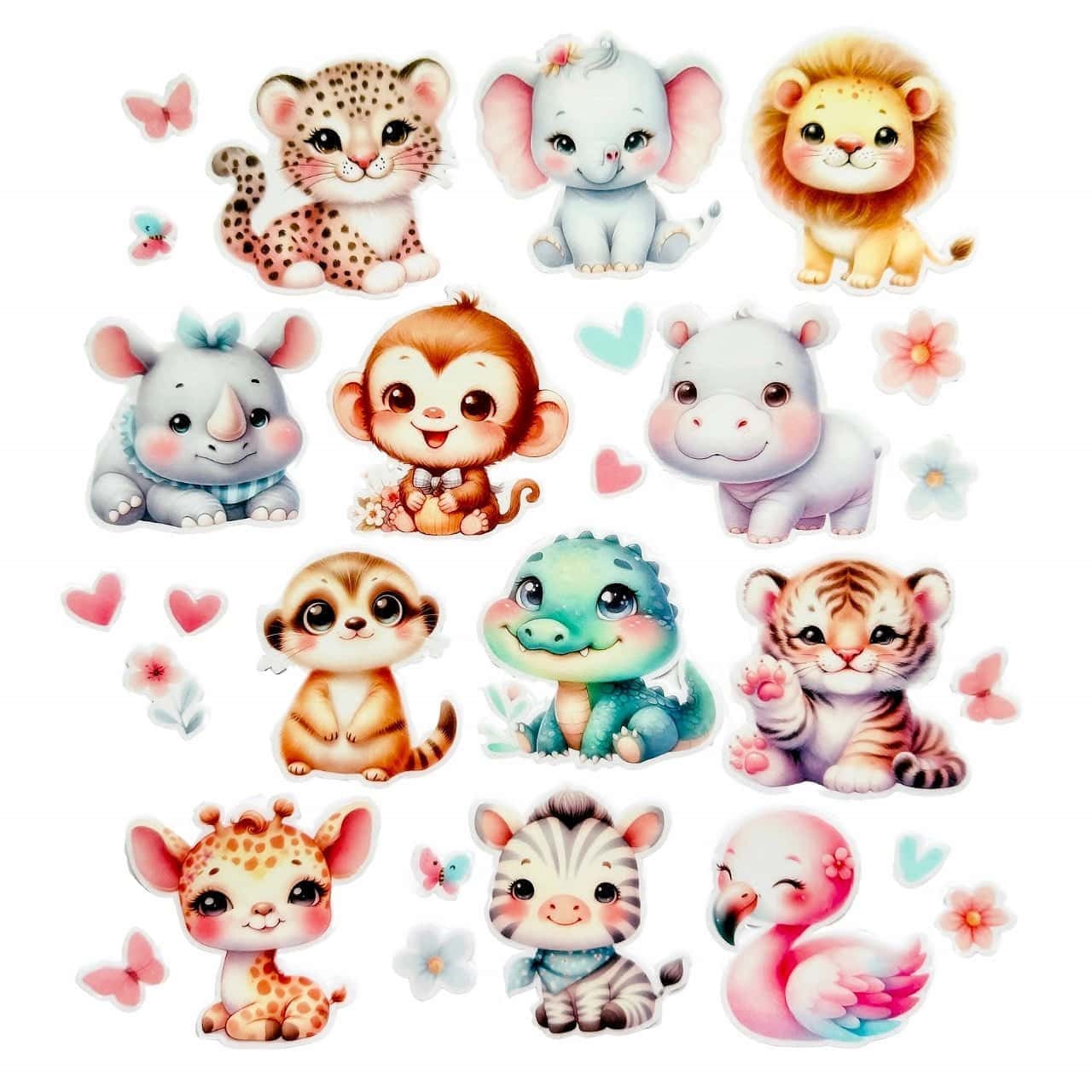 Βρώσιμα σχέδια σετ Ζωάκια Safari 27 τεμ - Made by Lenka Sweet Dreams - Lenka Sweet Dreams