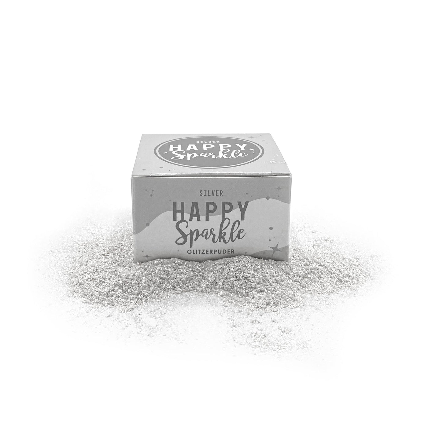 Βρώσιμο γκλίτερ Silver Happy sparkle 12 γρ. - Happy Sprinkles - Lenka Sweet Dreams