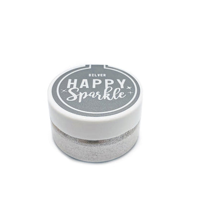 Βρώσιμο γκλίτερ Silver Happy sparkle 12 γρ. - Happy Sprinkles - Lenka Sweet Dreams