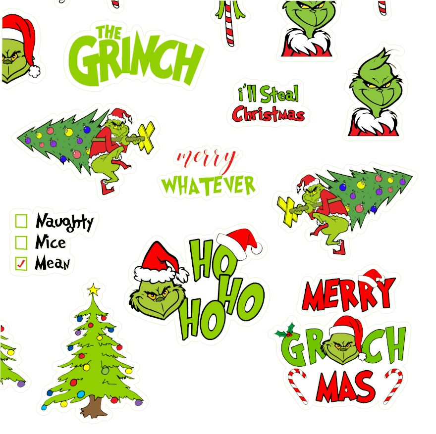 Βρώσιμα σχέδια Grinch σετ 43 τεμ.