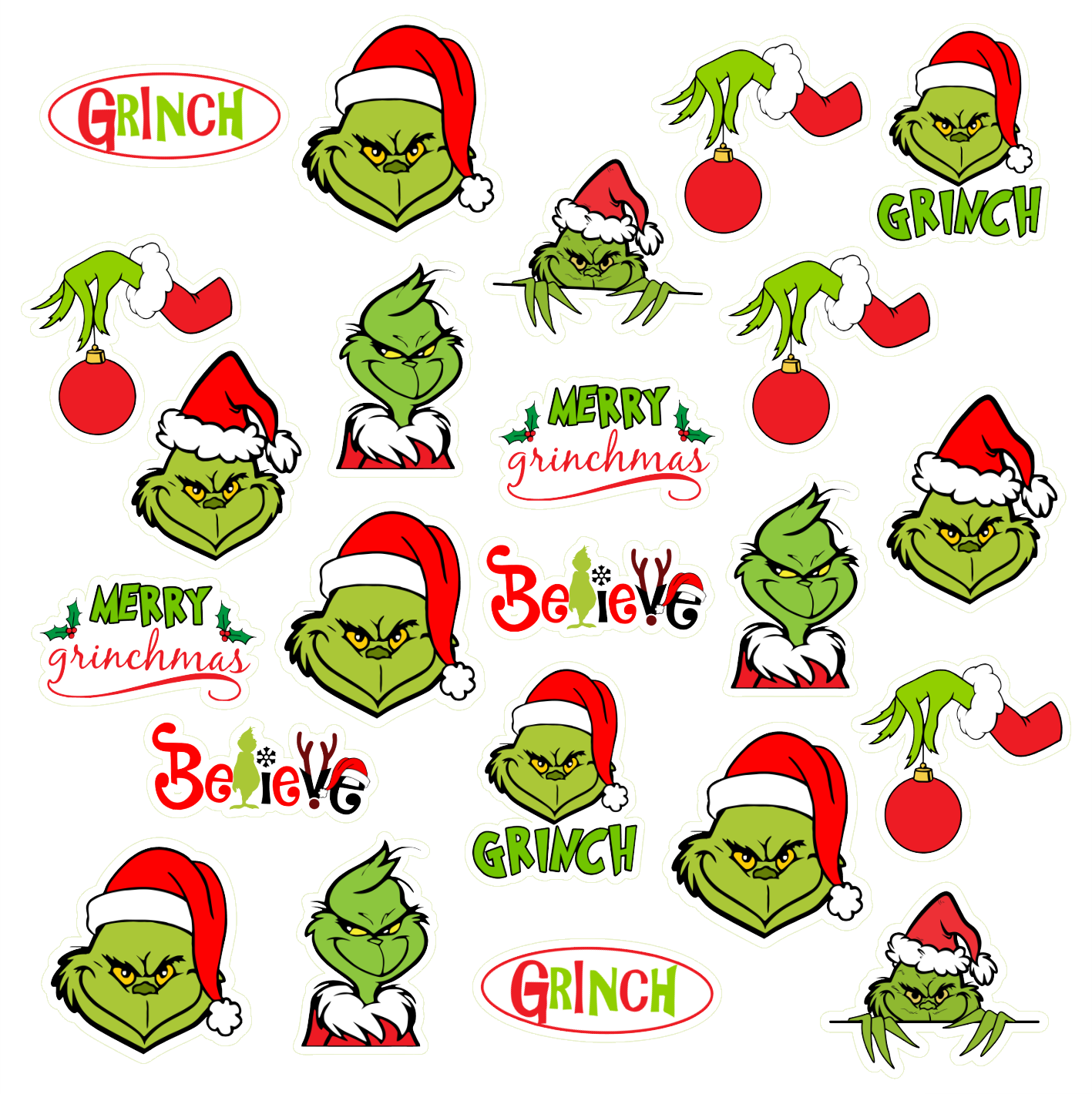 Βρώσιμα σχέδια Grinch 2. σετ 23 τεμ.