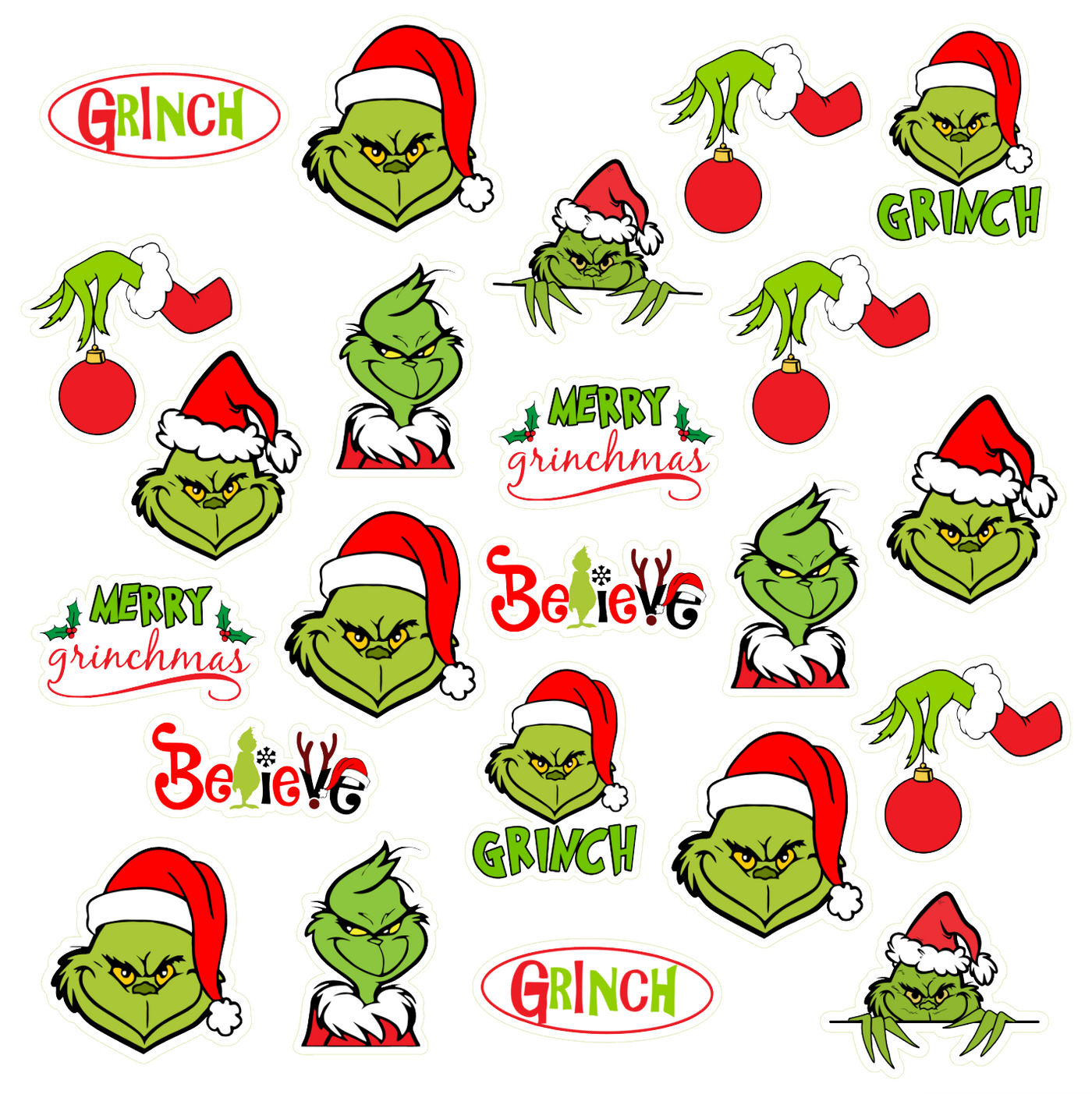 Βρώσιμα σχέδια Grinch 2. σετ 23 τεμ.