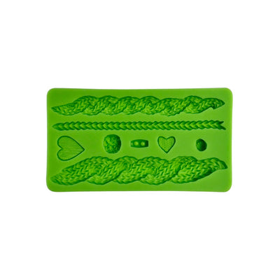 Καλούπι σιλικόνης Πλεκτό με καρδιές και φούντες - Lenka Sweet Dreams - Lenka Sweet Dreams