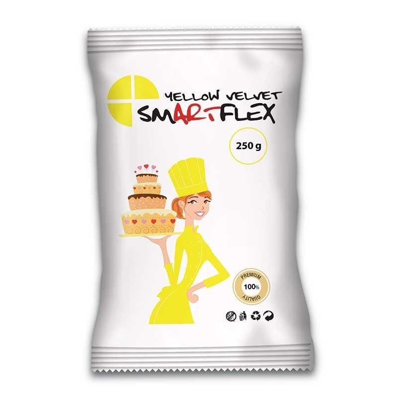 Κίτρινη ζαχαρόπαστα SmartFlex Velvet 250 γρ. - Formix - Lenka Sweet Dreams