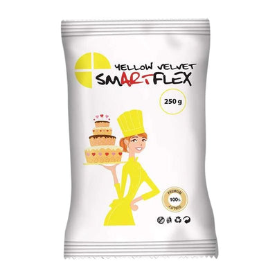 Κίτρινη ζαχαρόπαστα SmartFlex Velvet 250 γρ. - Formix - Lenka Sweet Dreams