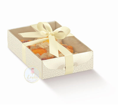 Κουτί με διάφανο καπάκι (λευκό δέρμα) 25 x 19 x 3,5 εκ. - Lenka Sweet Dreams - Lenka Sweet Dreams