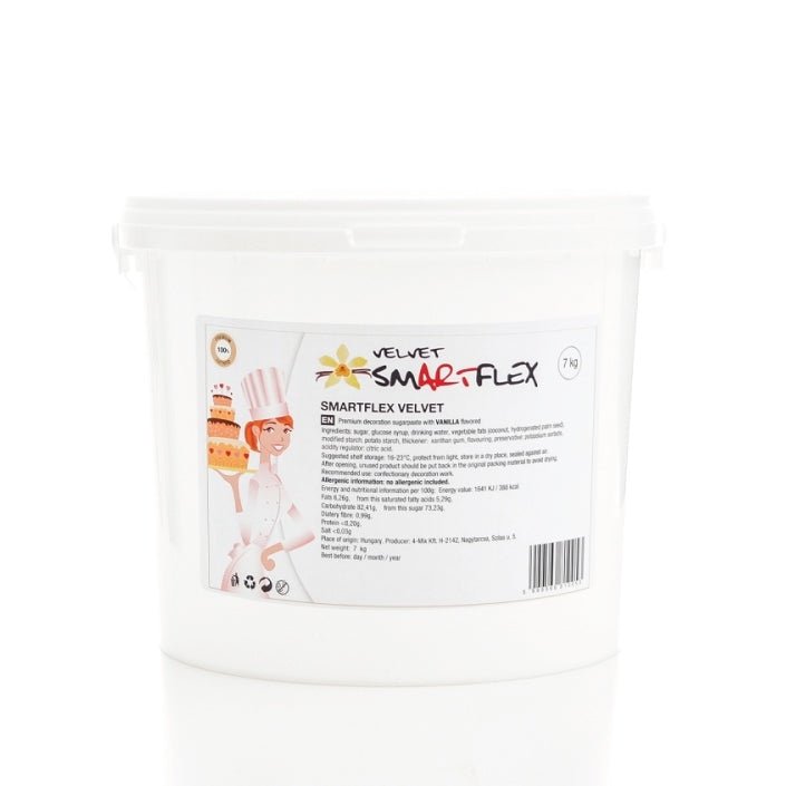 Λευκή ζαχαρόπαστα SmartFlex Velvet