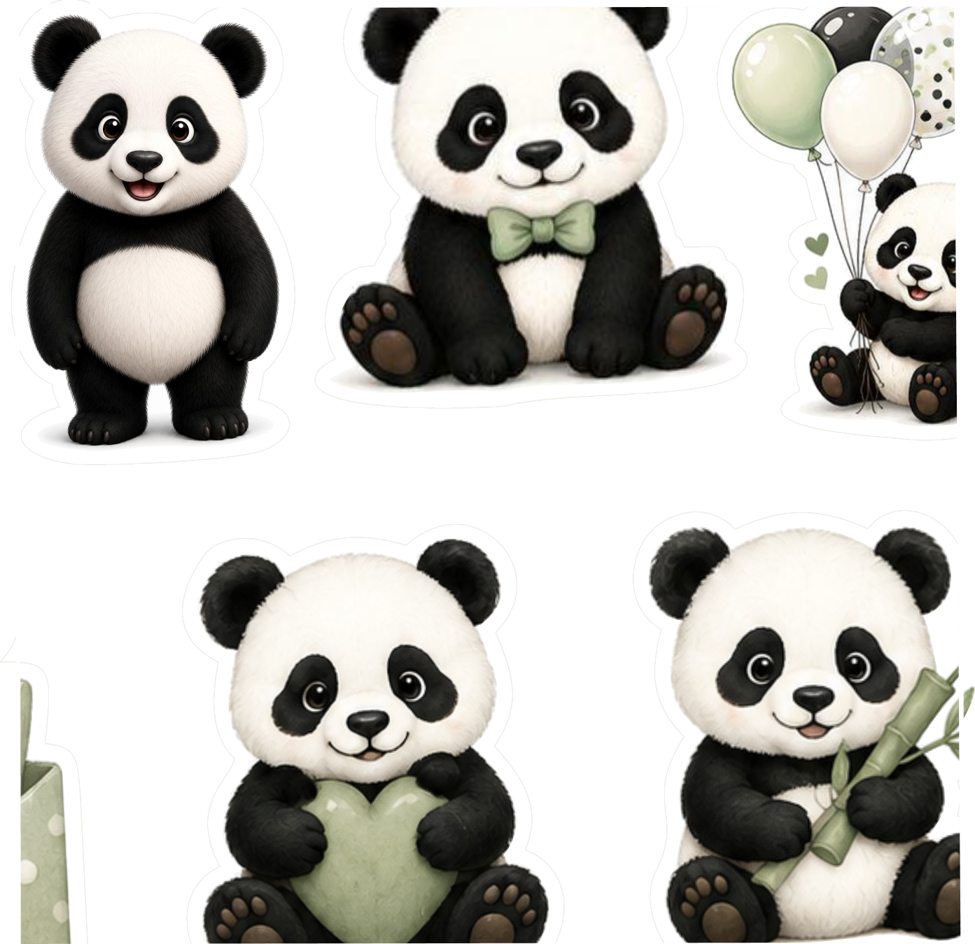 Βρώσιμα σχέδια Panda σετ 19 τεμ.