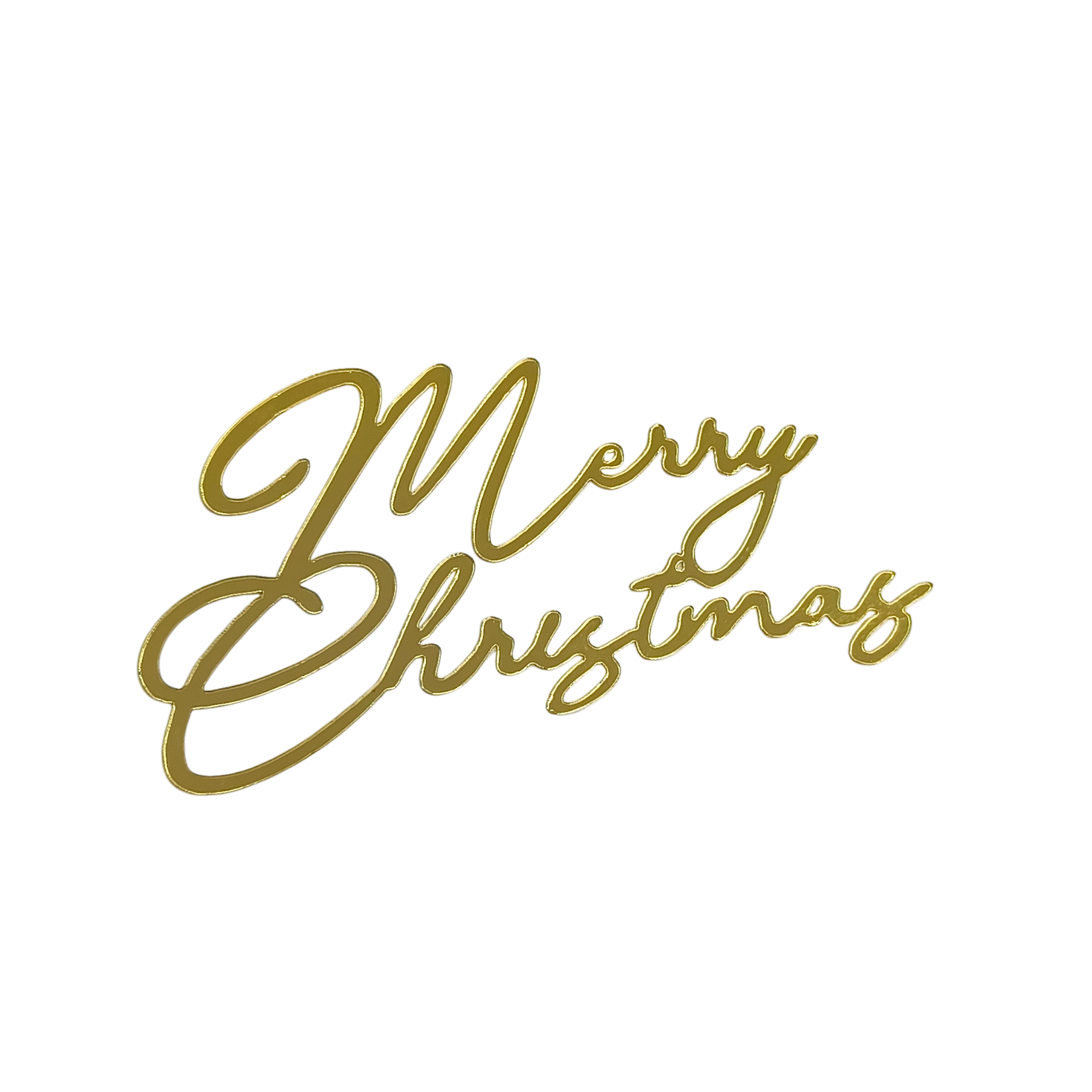 Topper Merry Christmas χρυσός καθρέφτης