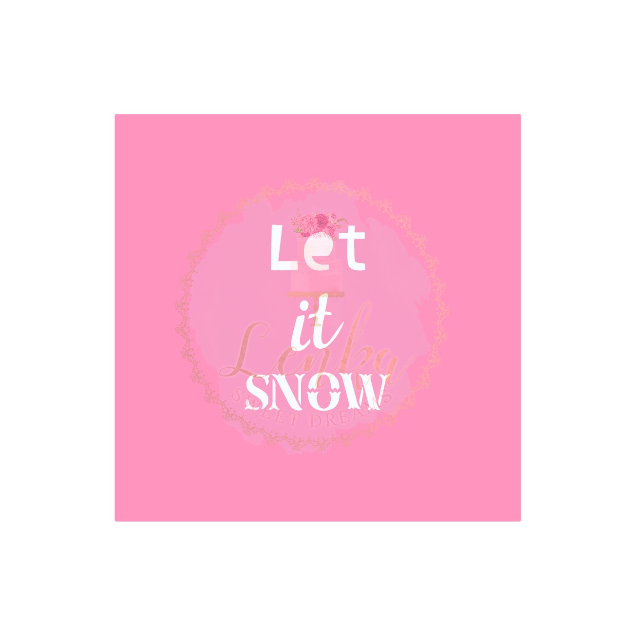 Στένσιλ Let it Snow. - Made by Lenka Sweet Dreams - Lenka Sweet Dreams