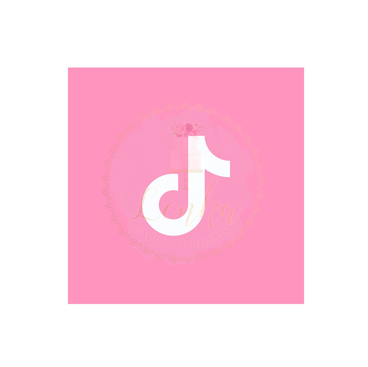 Στένσιλ Tiktok. - Made by Lenka Sweet Dreams - Lenka Sweet Dreams
