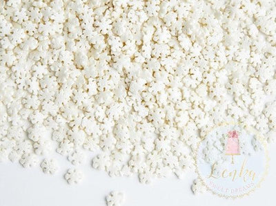 Ζαχαρωτά στολίδια Λευκές Χιονονιφάδες - Sprinkles White Snowflakes 50 gr - Lenka Sweet Dreams - Lenka Sweet Dreams